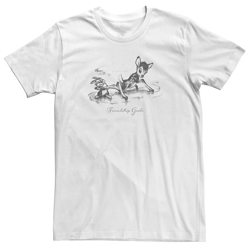 Big & Tall Disney Bambi Thumper And Bambi Friendship Goals Tee, Men's,  Product Image