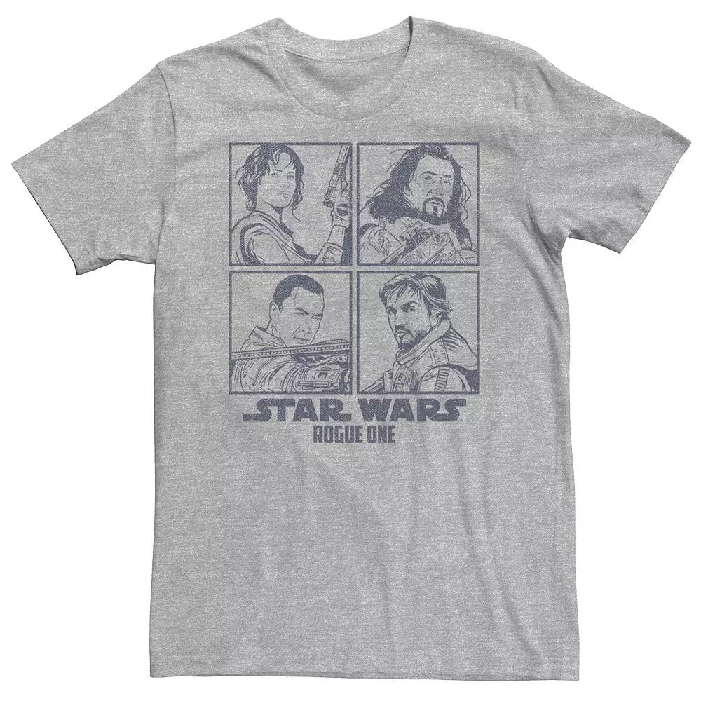 Big & Tall Star Wars Rogue One Rebel 4-Square Tee, Men's,  Product Image