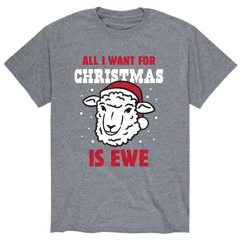Men's Want For Christmas Is Ewe Tee,  Product Image