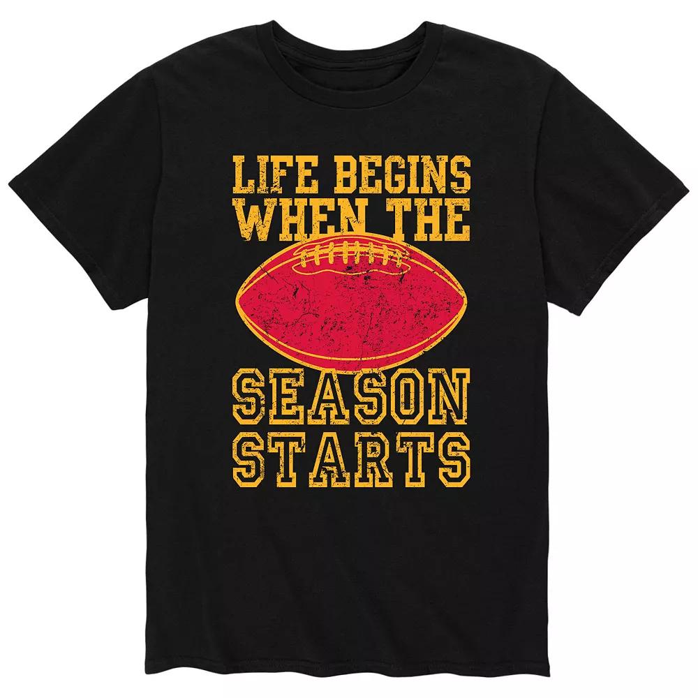 Men's Football Season Starts Tee,  Product Image