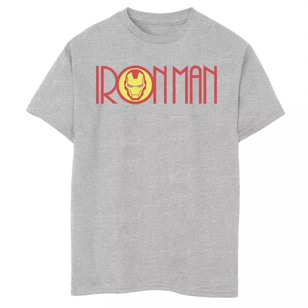 Boys 8-20 Marvel Iron Man Long Font Mask Logo Graphic Tee, Boy's,  Product Image