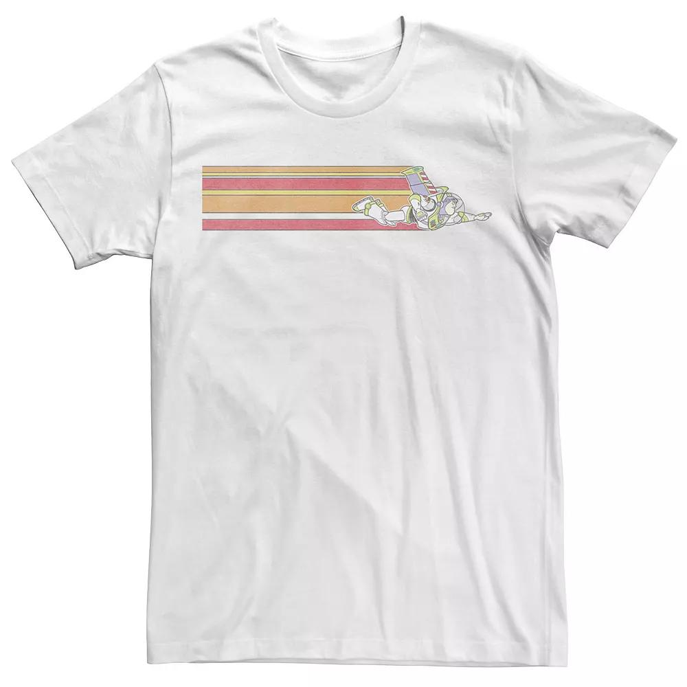 Big & Tall Disney / Pixar Toy Story 1-3 Buzz Ligthyear Flyby Logo Tee, Men's, Size: XL Tall, White Product Image