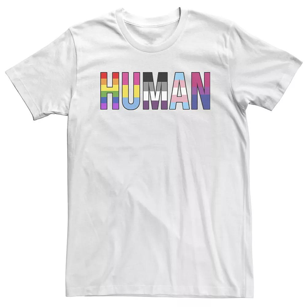Big & Tall Fifth Sun Human Colorful Text Tee, Men's,  Product Image