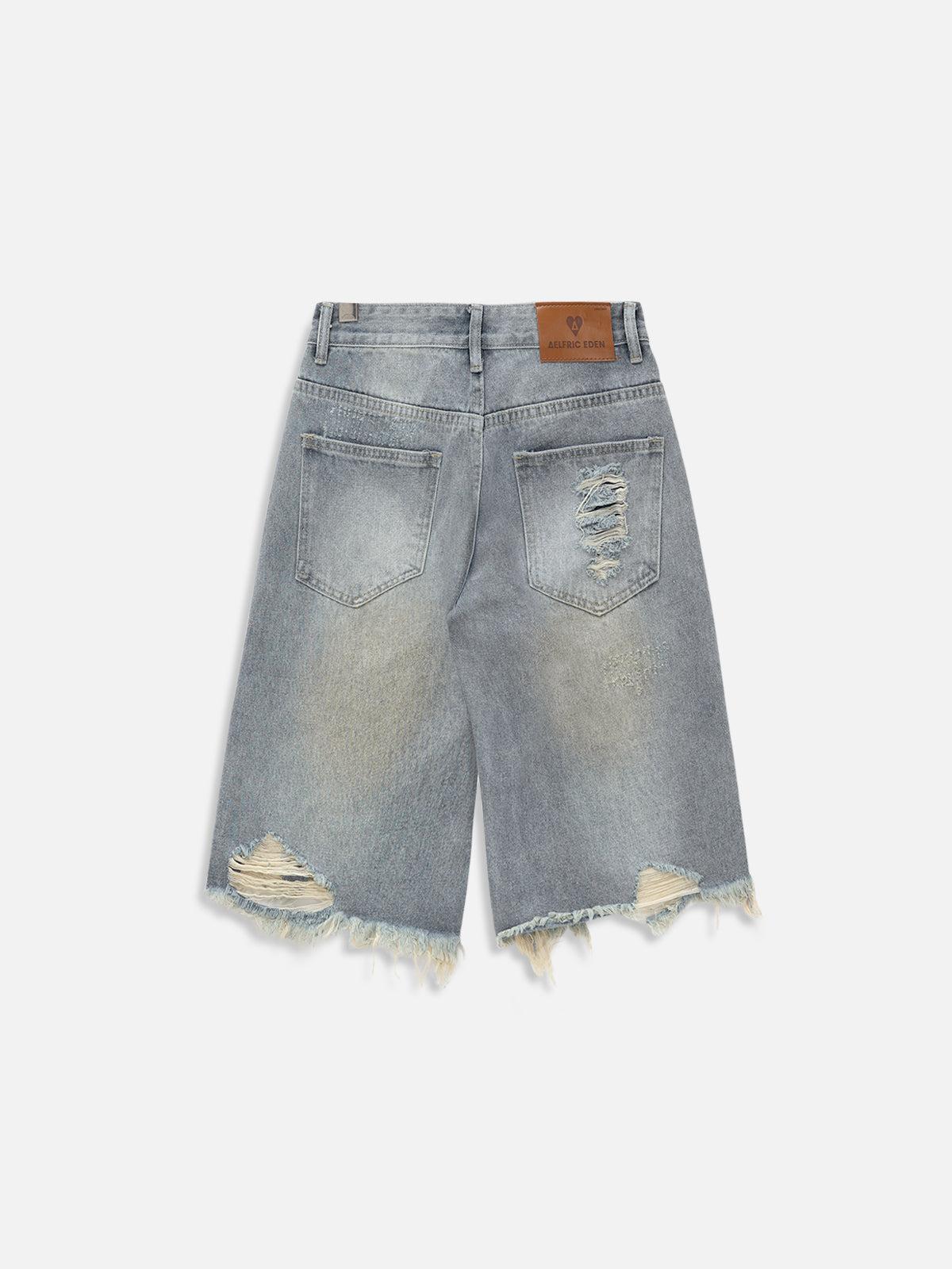 Aelfric Eden Rhinestone Application Jorts Product Image