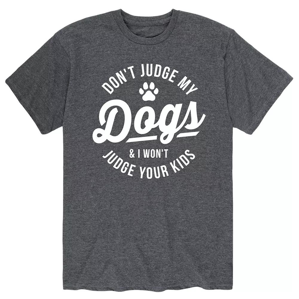 Mens Dont Judge My Dogs Tee Product Image