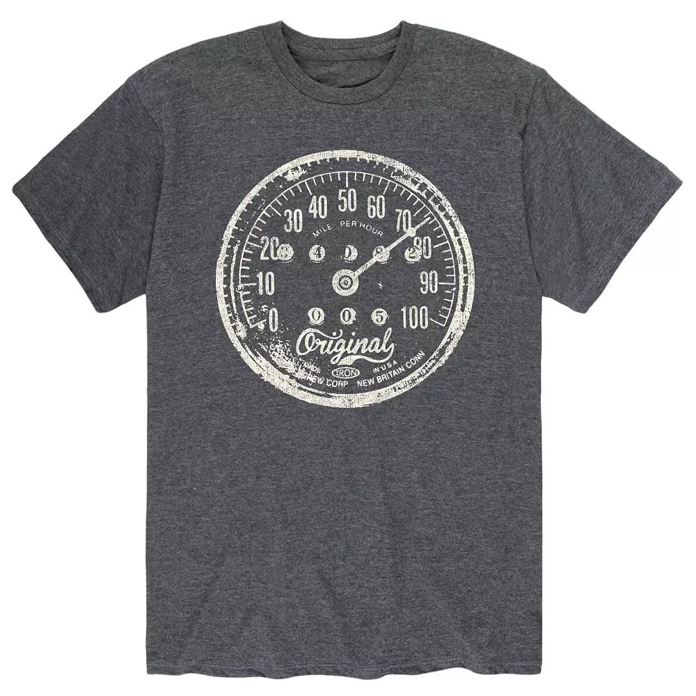 Men's Vintage Motorcycle Speedometer Tee,  Product Image