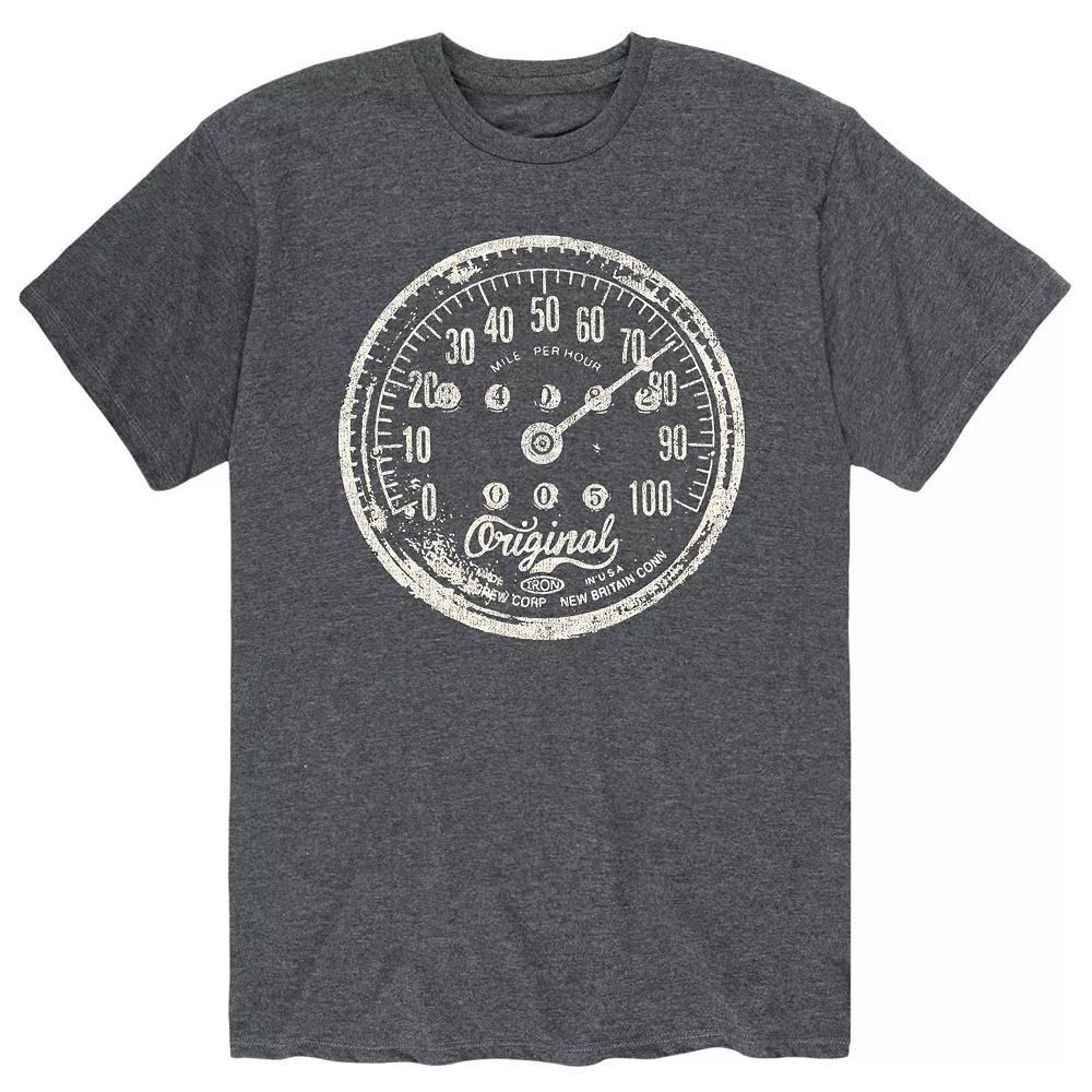 Men's Vintage Motorcycle Speedometer Tee,  Product Image