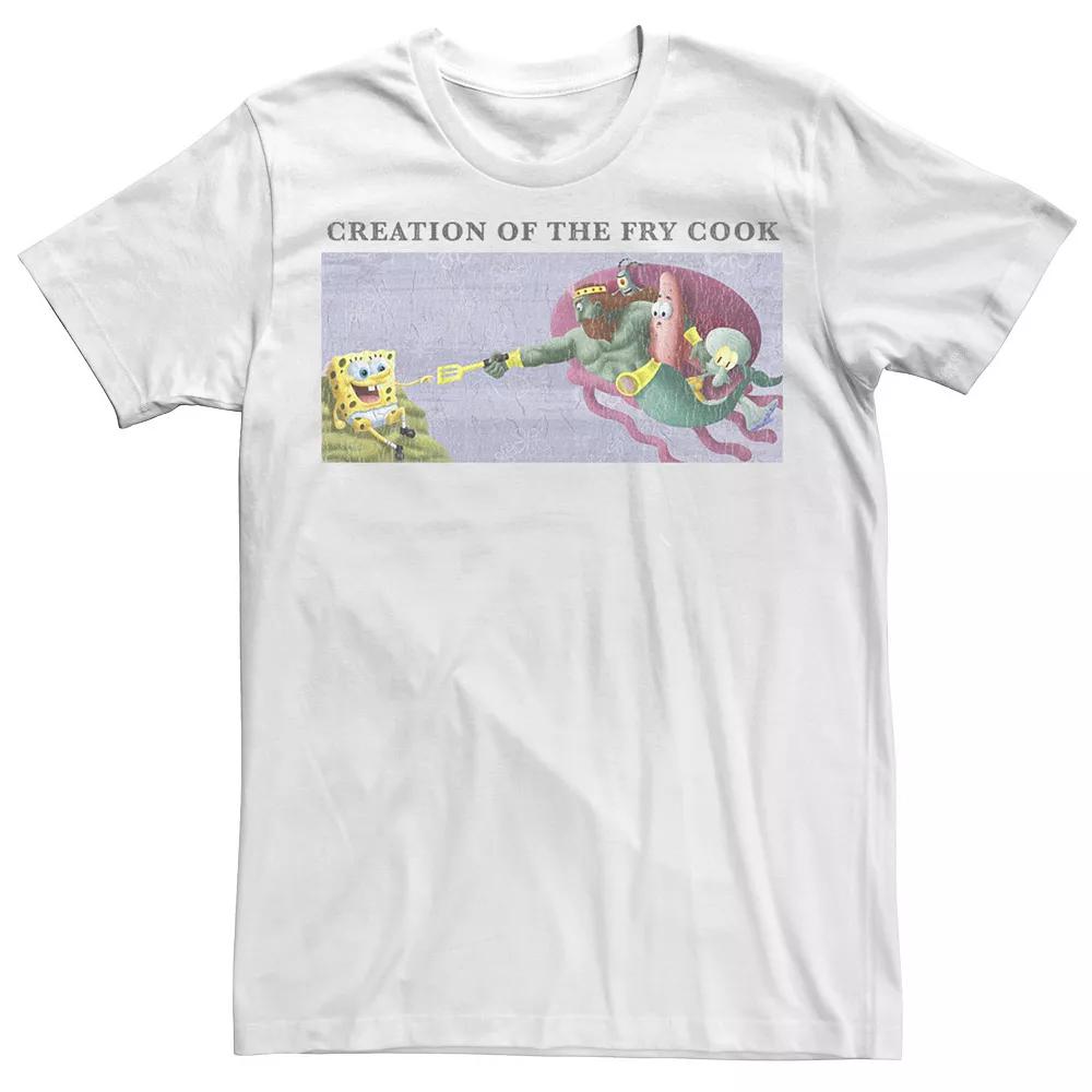 Big & Tall SpongeBob SquarePants Creation Of The Fry Cook Tee, Men's,  Product Image