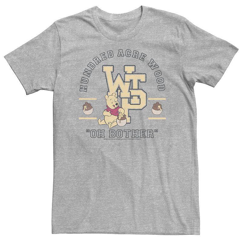 Disney's Winnie The Pooh Big & Tall Hundred Acre Wood Collegiate Tee, Men's,  Product Image