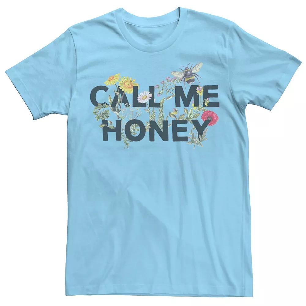 Men's Call Me Honey Floral Bees Tee,  Product Image