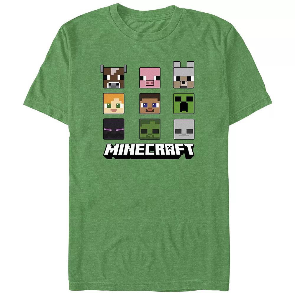 Big & Tall Minecraft Faces Graphic Tee, Men's,  Product Image
