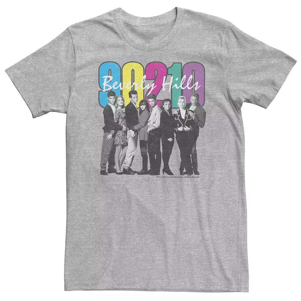 Big & Tall Beverly Hills 90210 Group Shot Number Color Fill Tee, Men's,  Product Image