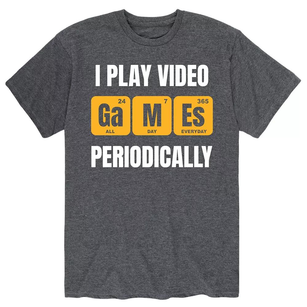 Men's Play Video Games Periodically Tee,  Product Image