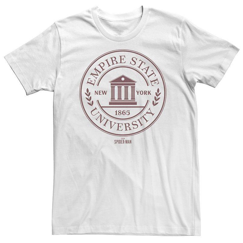 Big & Tall Marvel Spider-Man Game Empire State Tee, Men's, Size: 3XL Tall, White Product Image