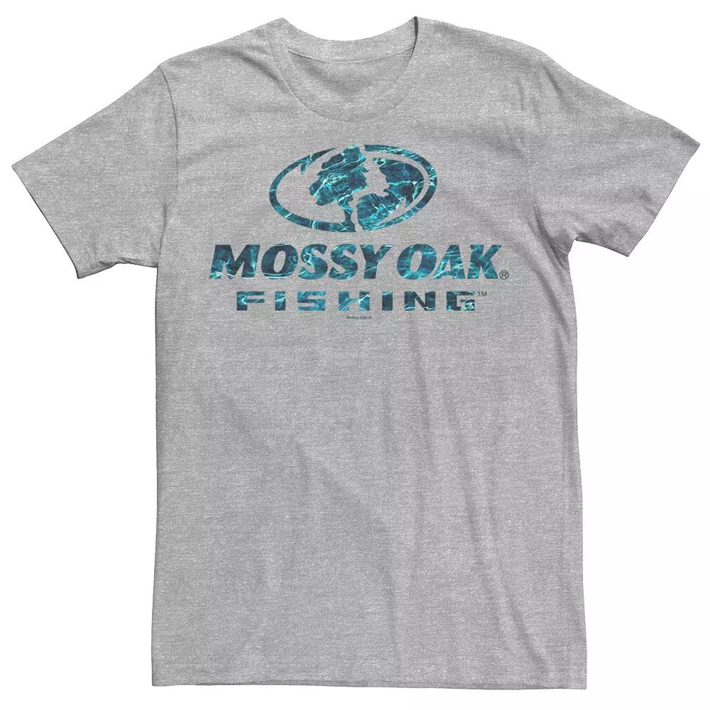 Men's Mossy Oak Fishing Blue Water Surface Logo Graphic Tee,  Product Image