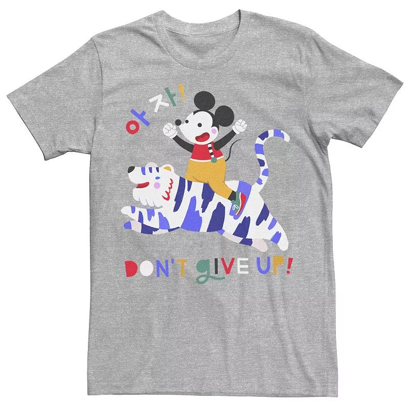 Disney's Mickey Mouse Classic Don't Give Up! Riding Tiger Men's Tee,  Product Image