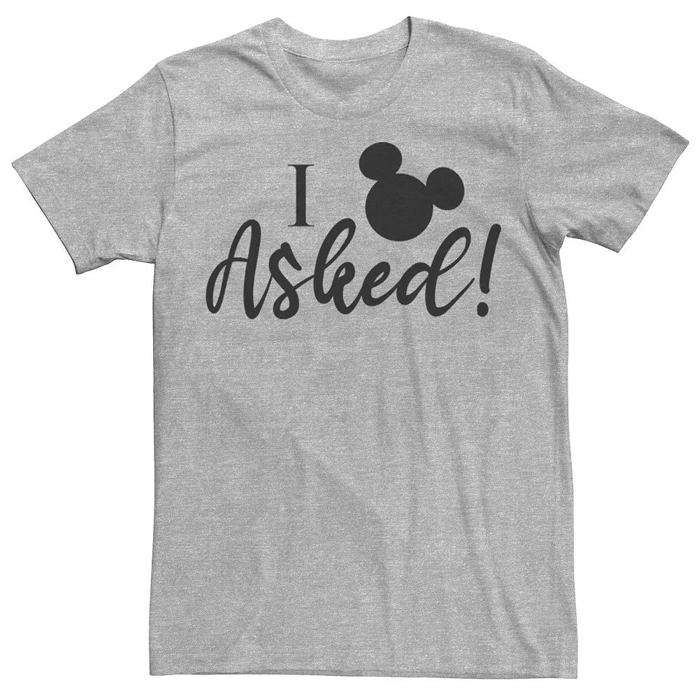 Disney's Mickey & Friends Wedding Mickey I Asked Men's Tee,  Product Image