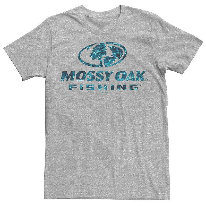 Men's Mossy Oak Fishing Blue Water Surface Logo Graphic Tee,  Product Image