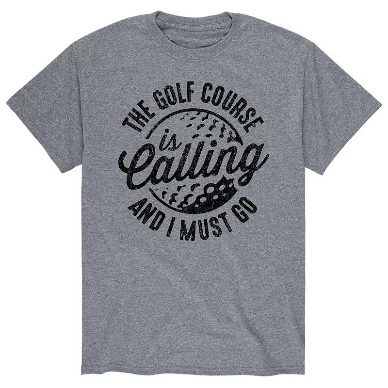Big & Tall The Golf Course Is Calling Graphic Tee, Men's,  Product Image