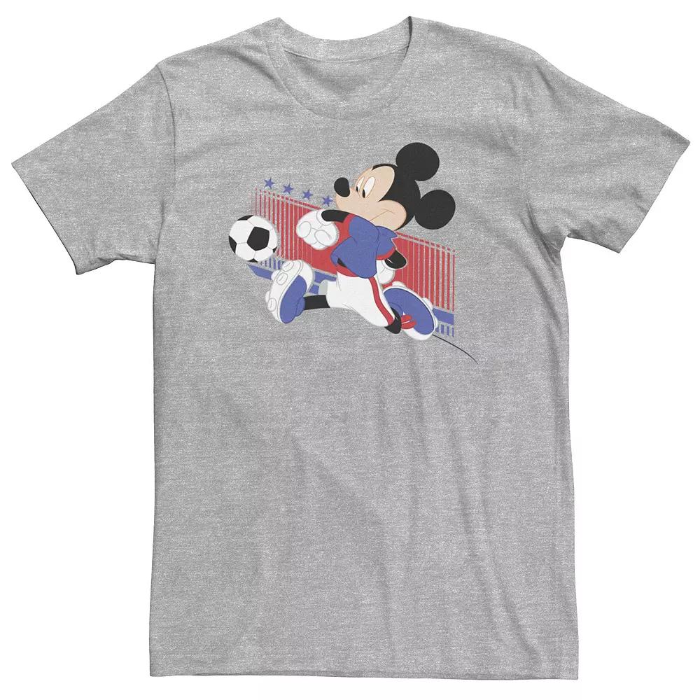 Big & Tall Disney Mickey & Friends USA Soccer Tee, Men's,  Product Image