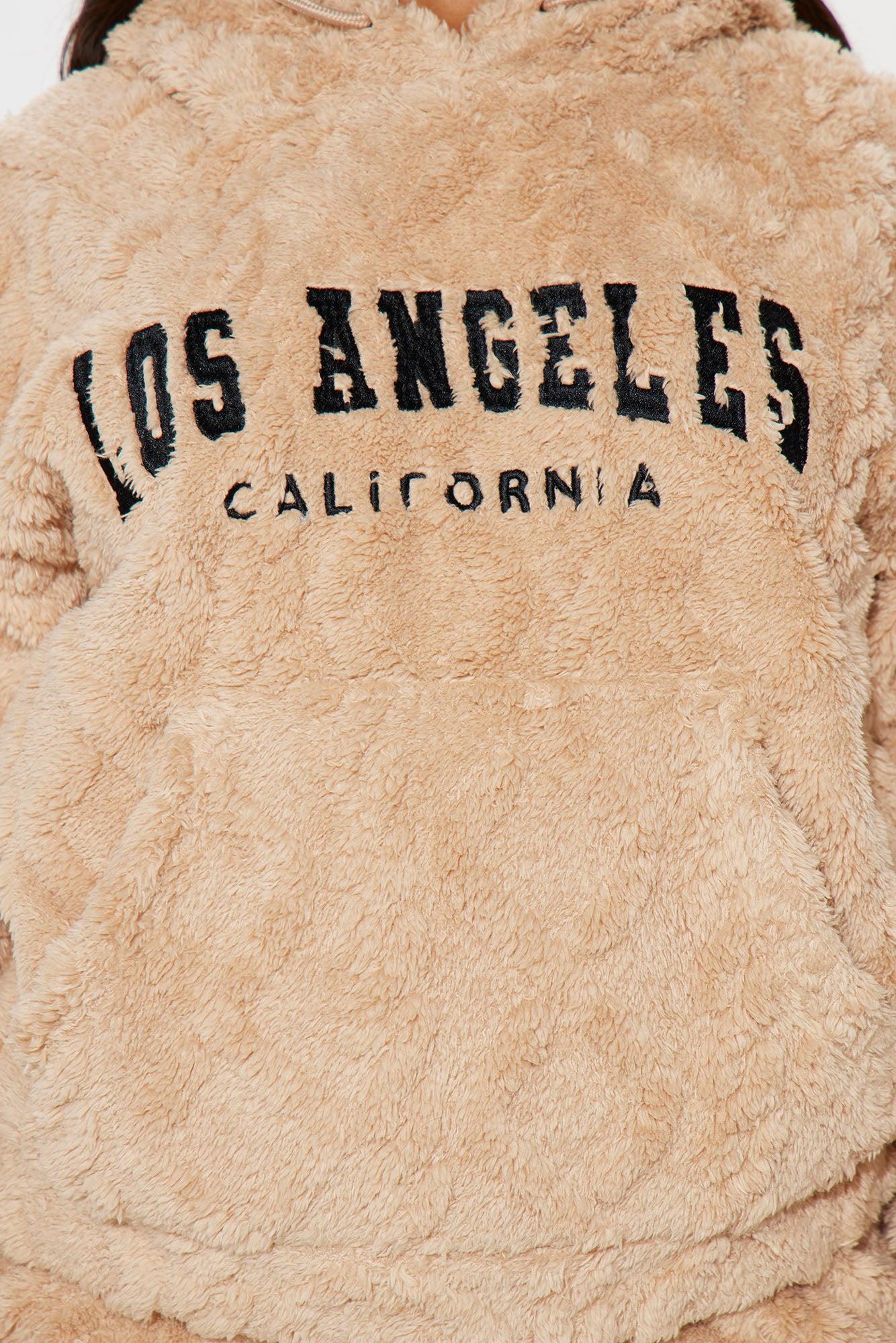 Vibing In LA Sherpa Short Set - Mocha Product Image