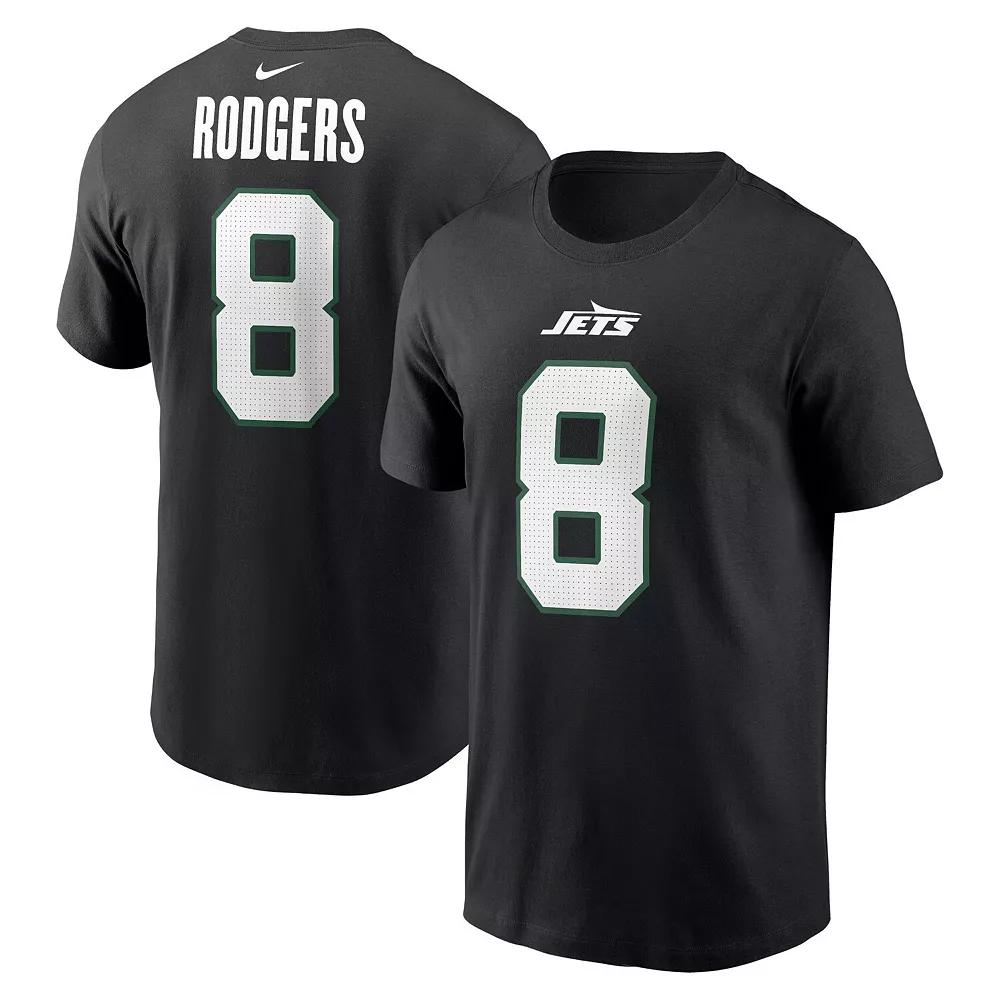 Men's Nike Garrett Wilson Green New York Jets Name & Number T-Shirt,  Product Image