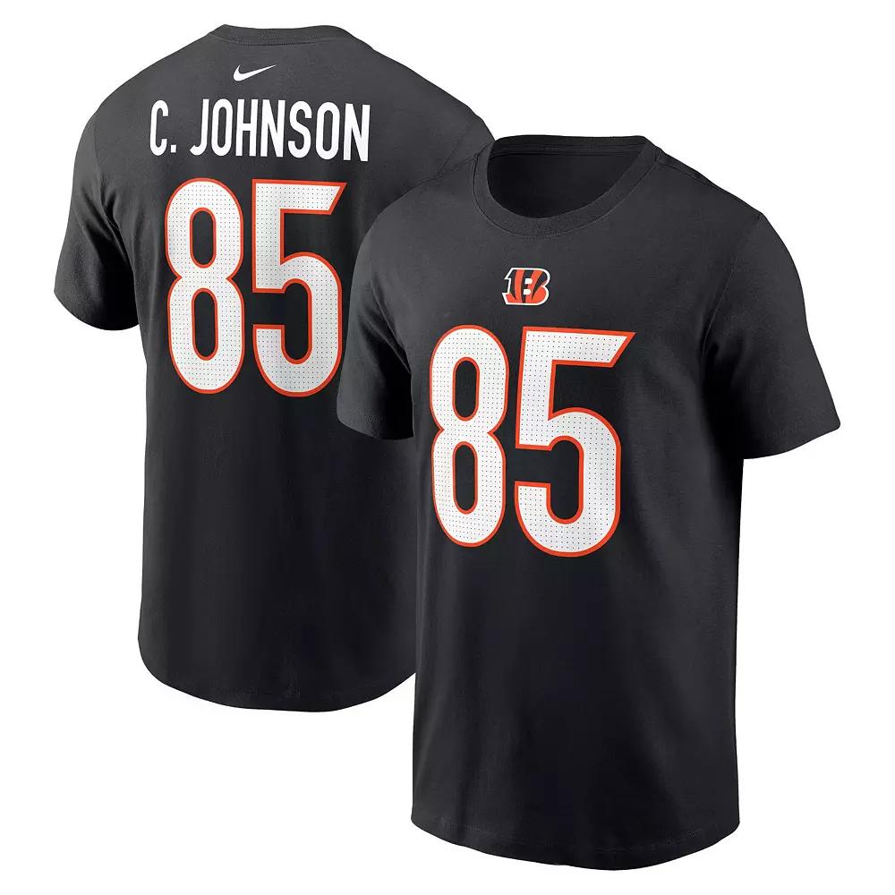 Men's Nike Chad Johnson Black Cincinnati Bengals Retired Player Name & Number T-Shirt,  Product Image