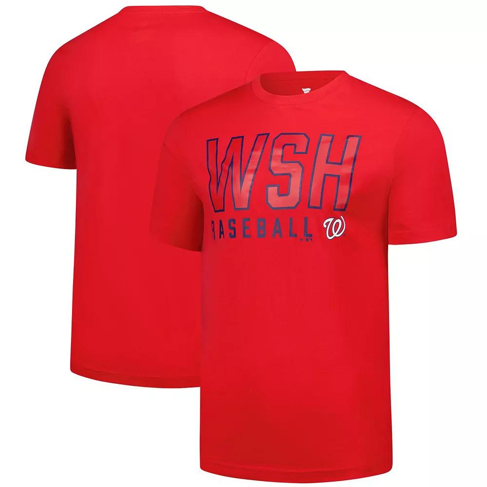 Men's Fanatics Red Washington Nationals T-Shirt,  Product Image