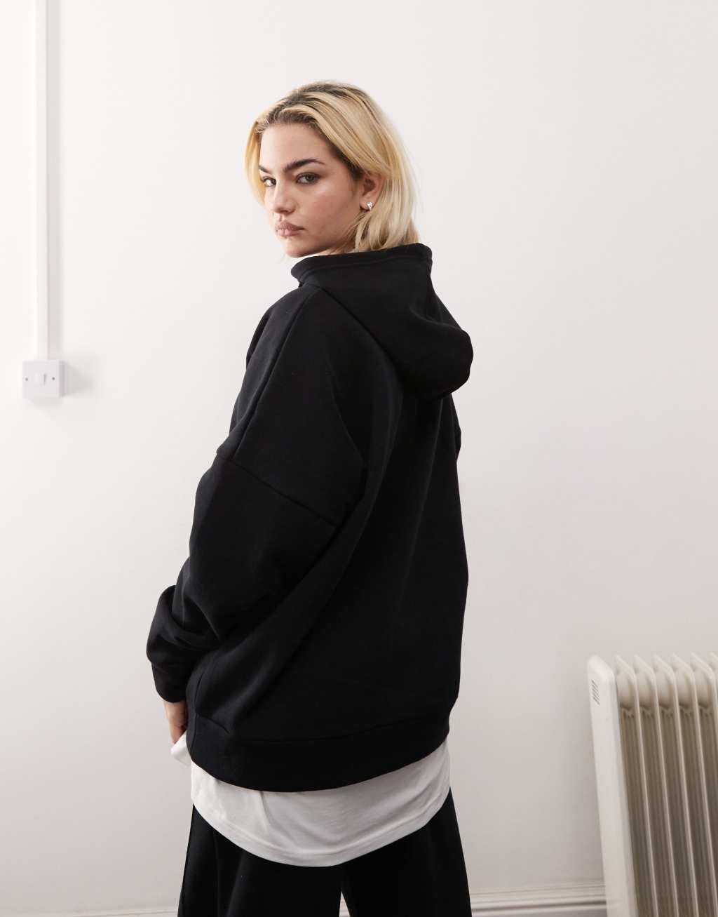 Noisy May loose fit hoodie in black - part of a set Product Image