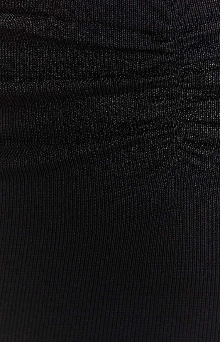 Sara Black Knit Midi Skirt Product Image