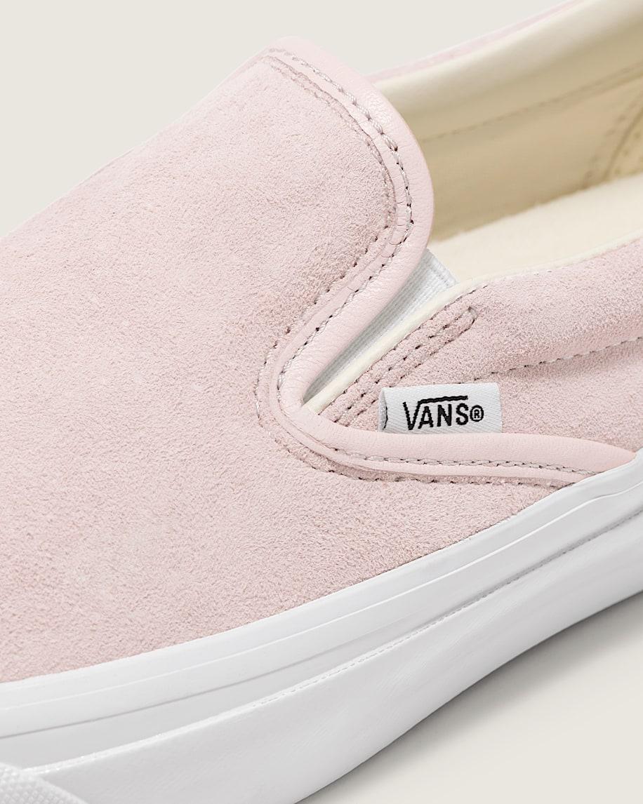 Premium Classic Slip-On Suede Shoe in Sepia Rose Pink| Vans US Product Image