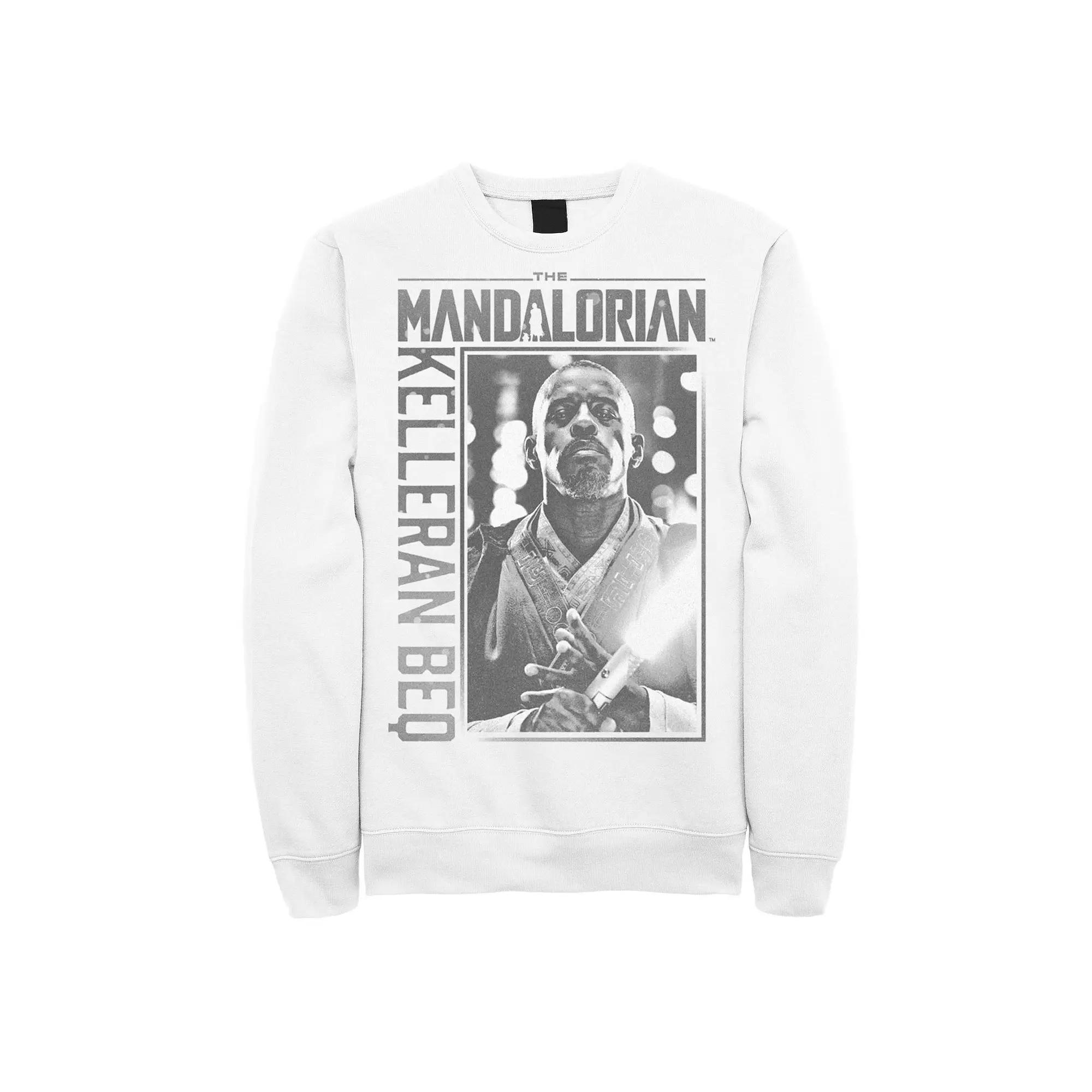 Men's Star Wars The Mandalorian Kelleran Beq Jedi Fleece Sweatshirt, Size: Medium, White Product Image