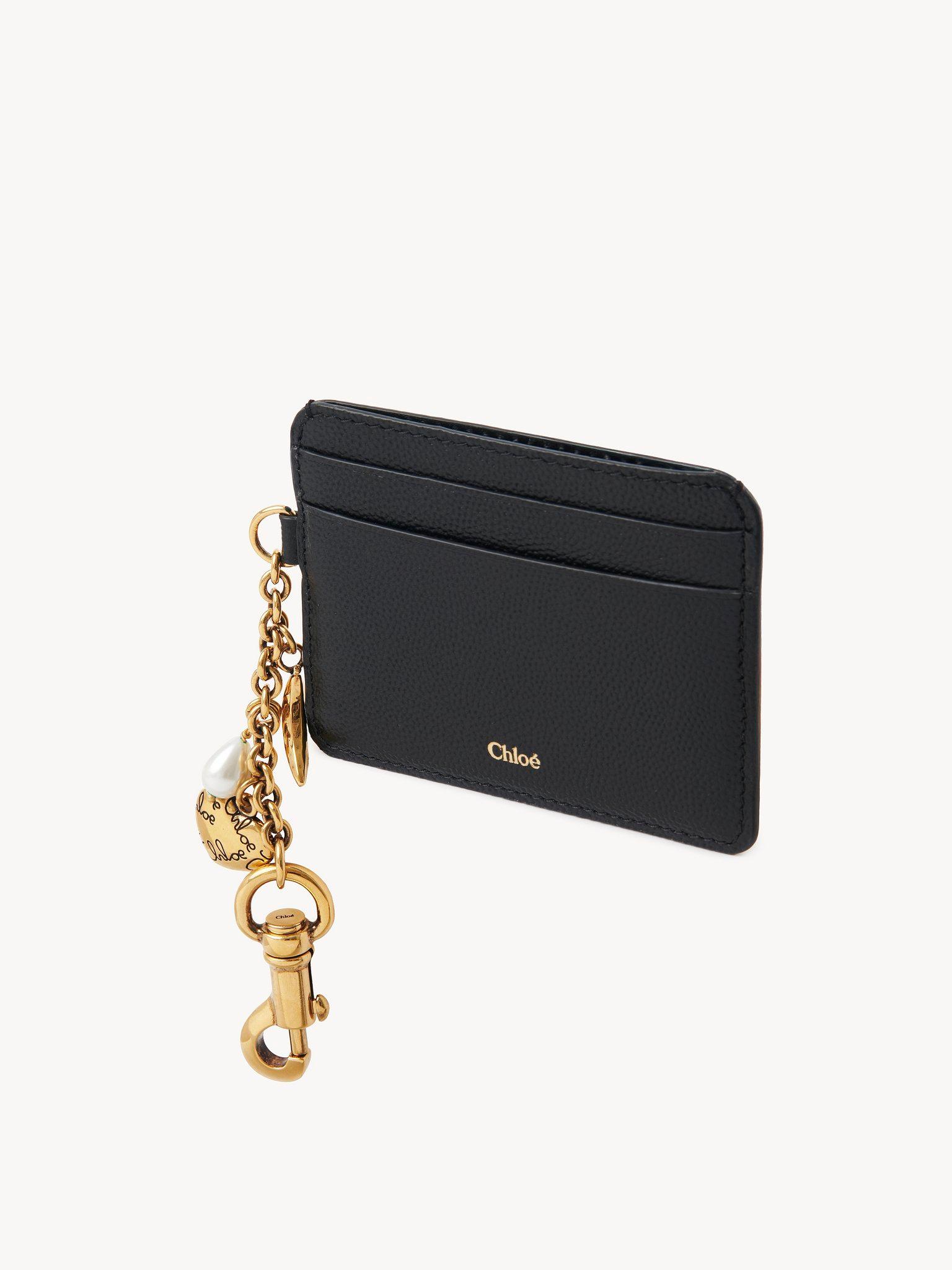 Chloé Charms card holder in grained leather Product Image