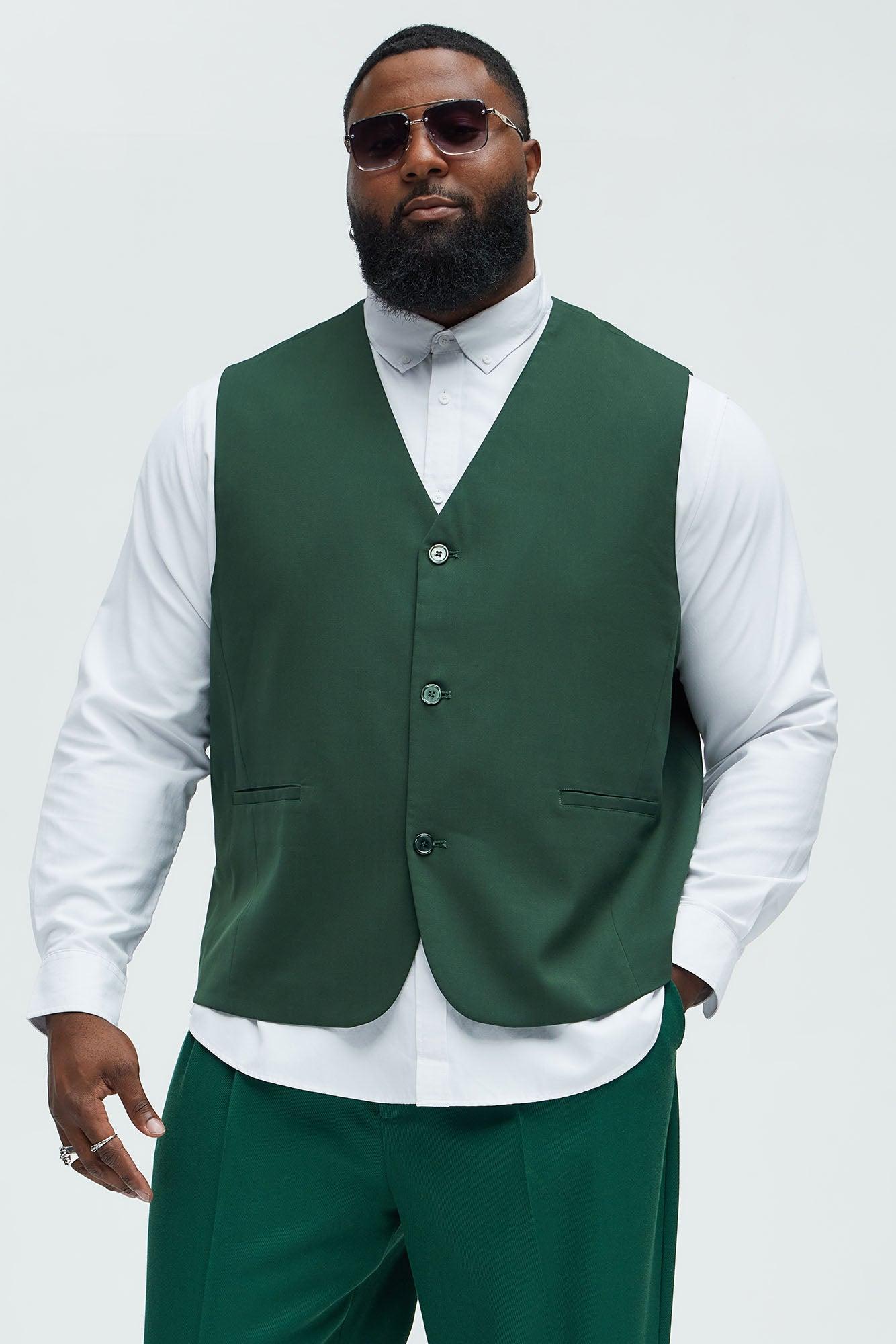 Modern Stretch Waistcoat - Green Product Image