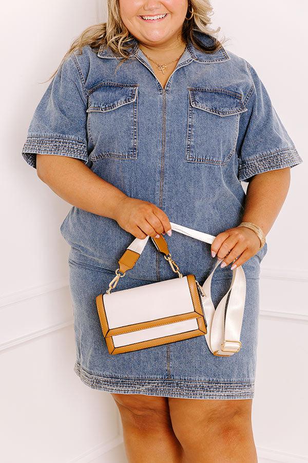 Weekend Vibes Denim Mini Dress Curves Product Image