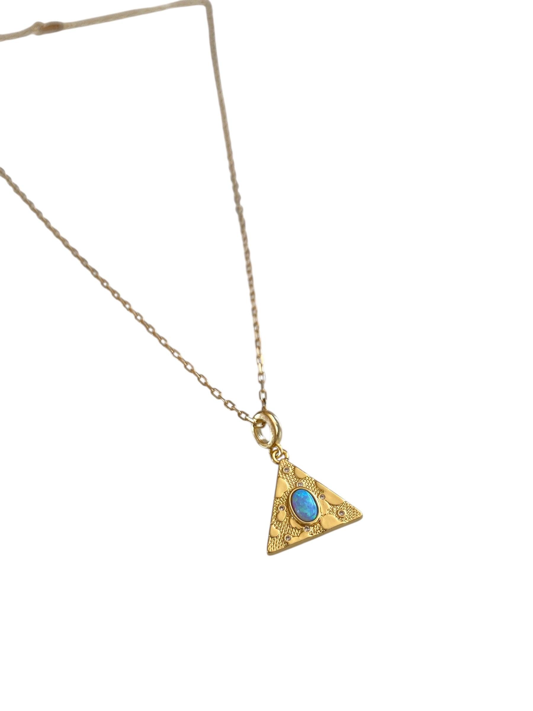 Gold Triangle Necklace Product Image