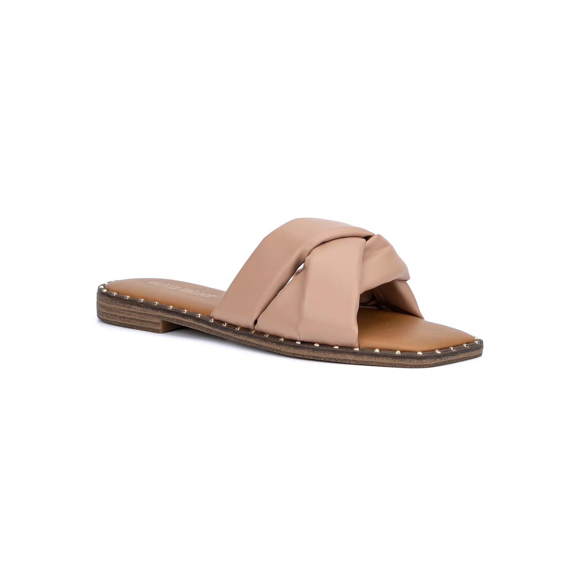 Olivia Miller Selysette Women's Slide Sandals, Size: 8, Beige Product Image