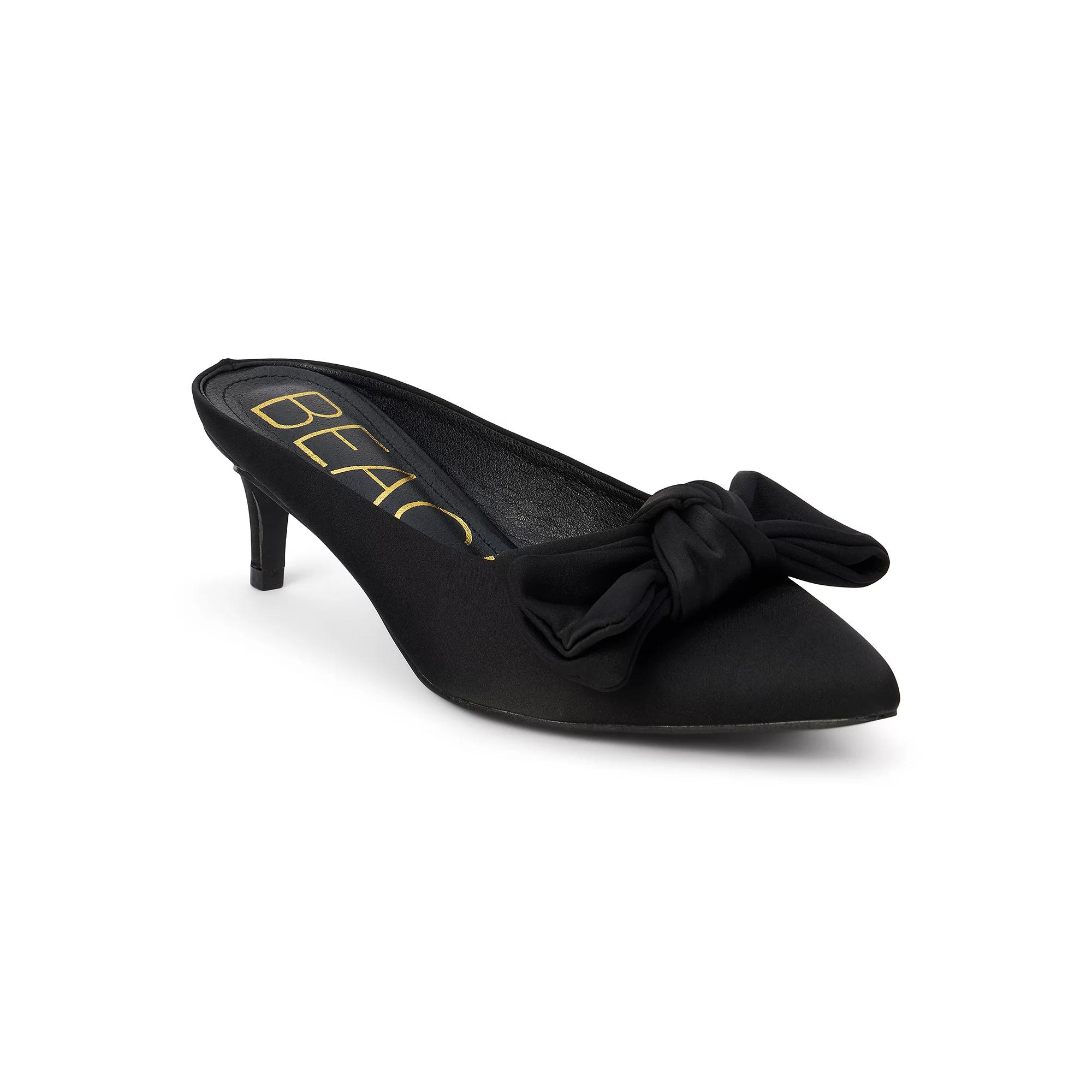 Beach by Matisse Bow Women's Kitten Heel Mules, Size: 6, Black Product Image
