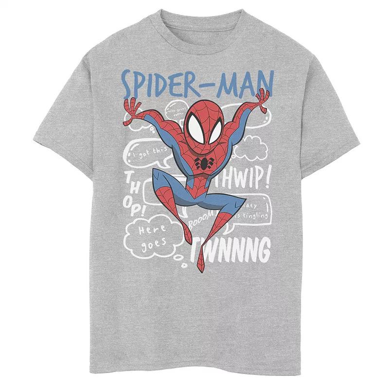 Boys 8-20 Marvel Spider-Man Action Pose Comic Sound Effects Graphic Tee, Boy's,  Product Image
