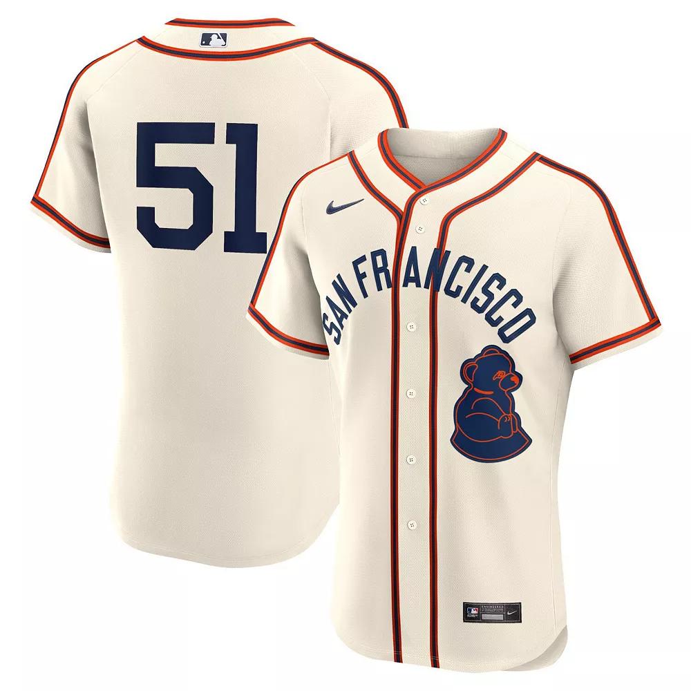 Men's Nike Jung Hoo Lee Cream San Francisco Giants 2024 Rickwood Classic Authentic Player Jersey, Size: 60, Beige Product Image