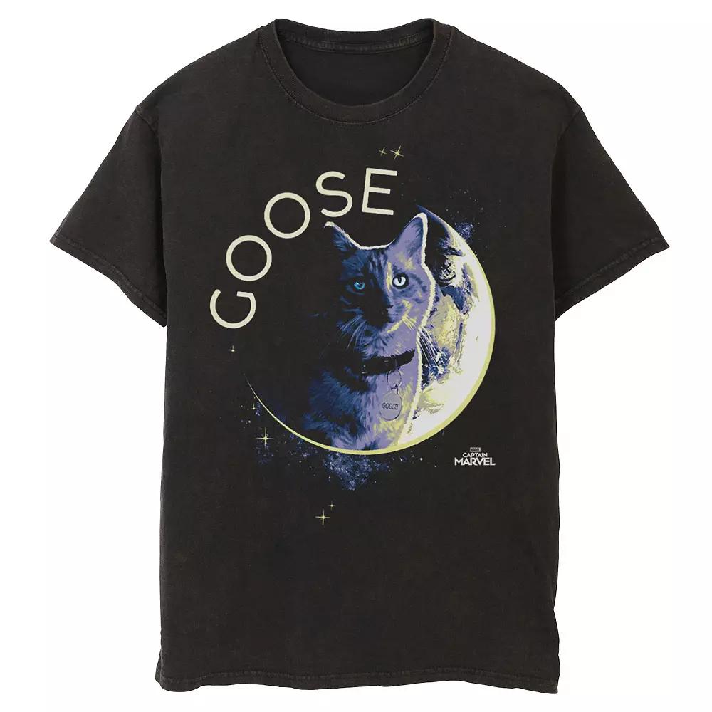 Men's Marvel Captain Marvel Goose Space Planet Portrait Tee,  Product Image
