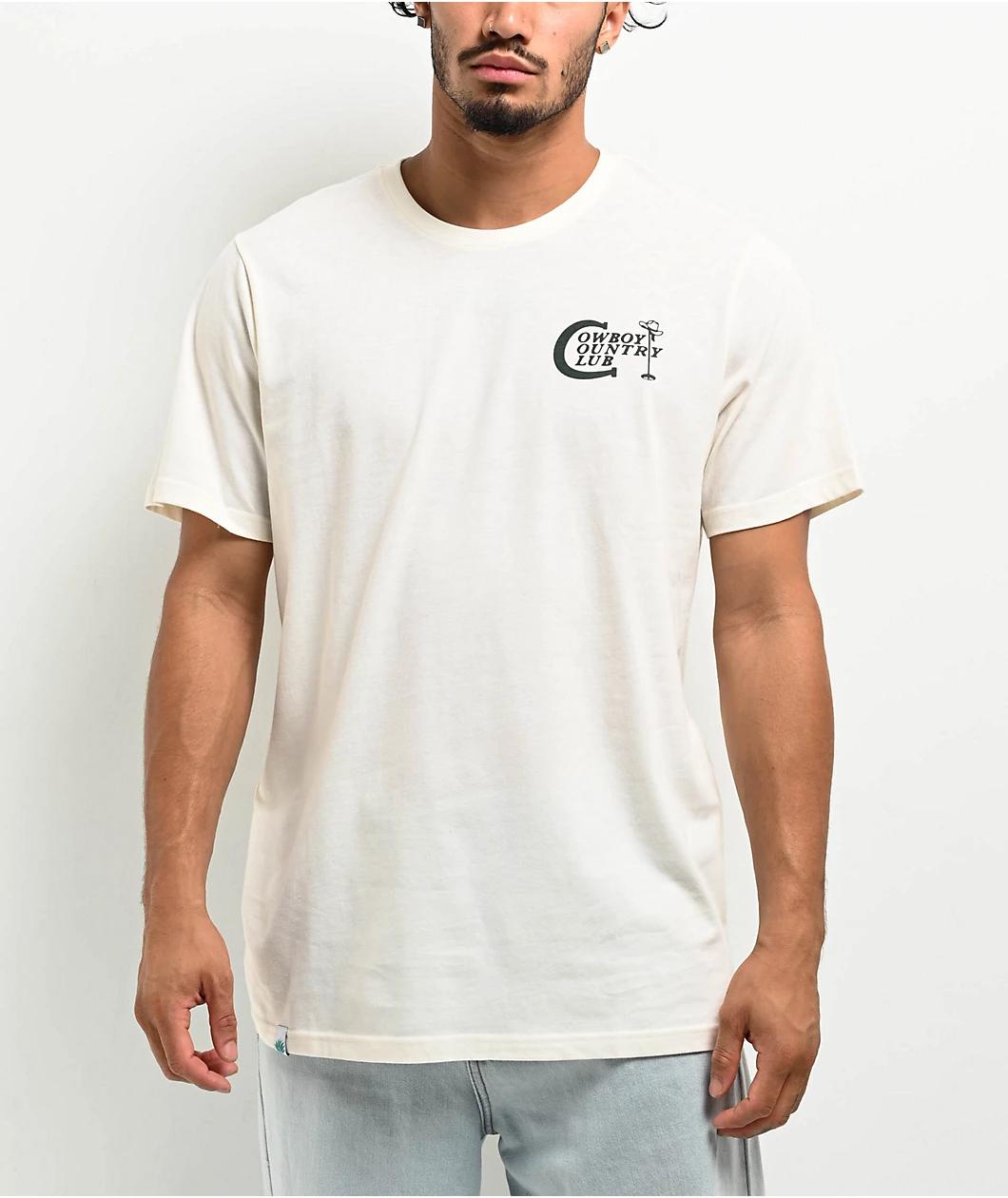 Sendero Cowboy Country Club Natural T-Shirt Product Image