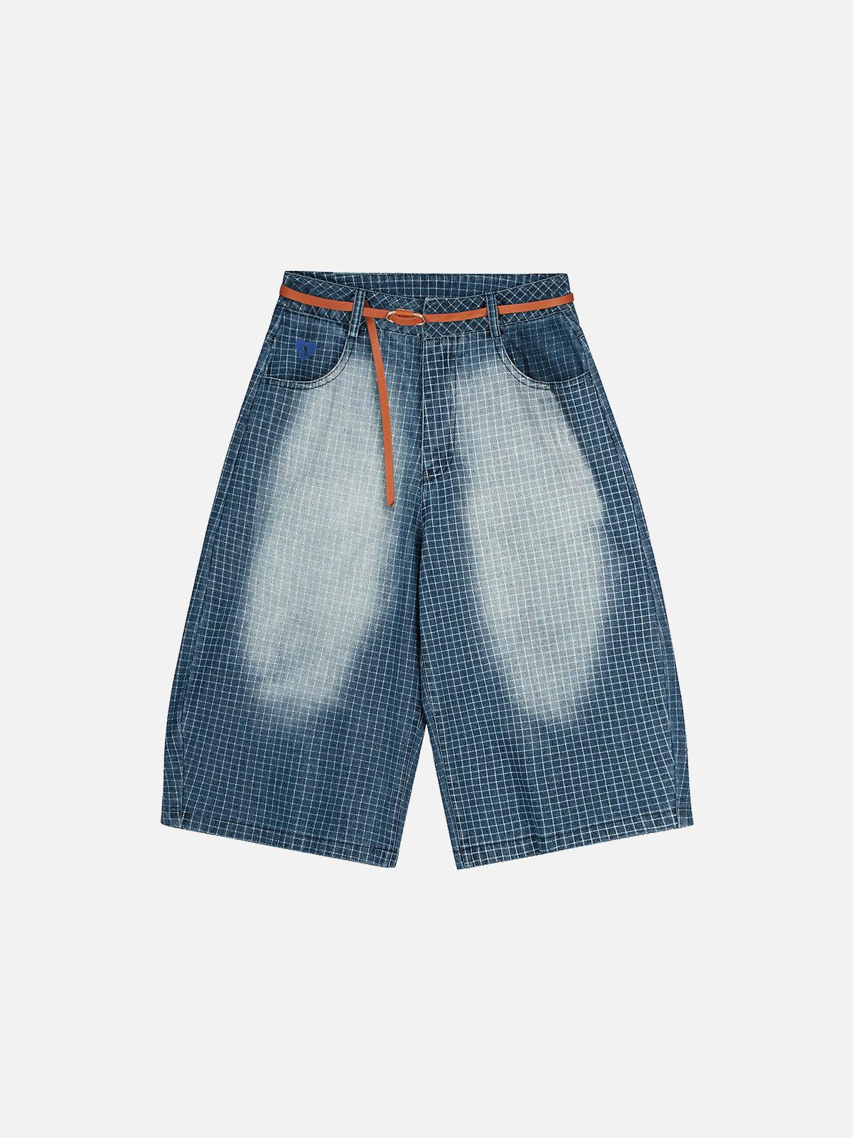 Aelfric Eden Vintage Plaid Washed Longline Jorts Product Image