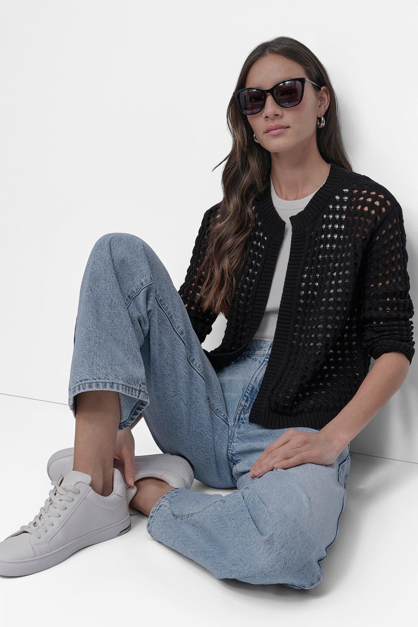 OPEN-STITCH CARDIGAN Product Image