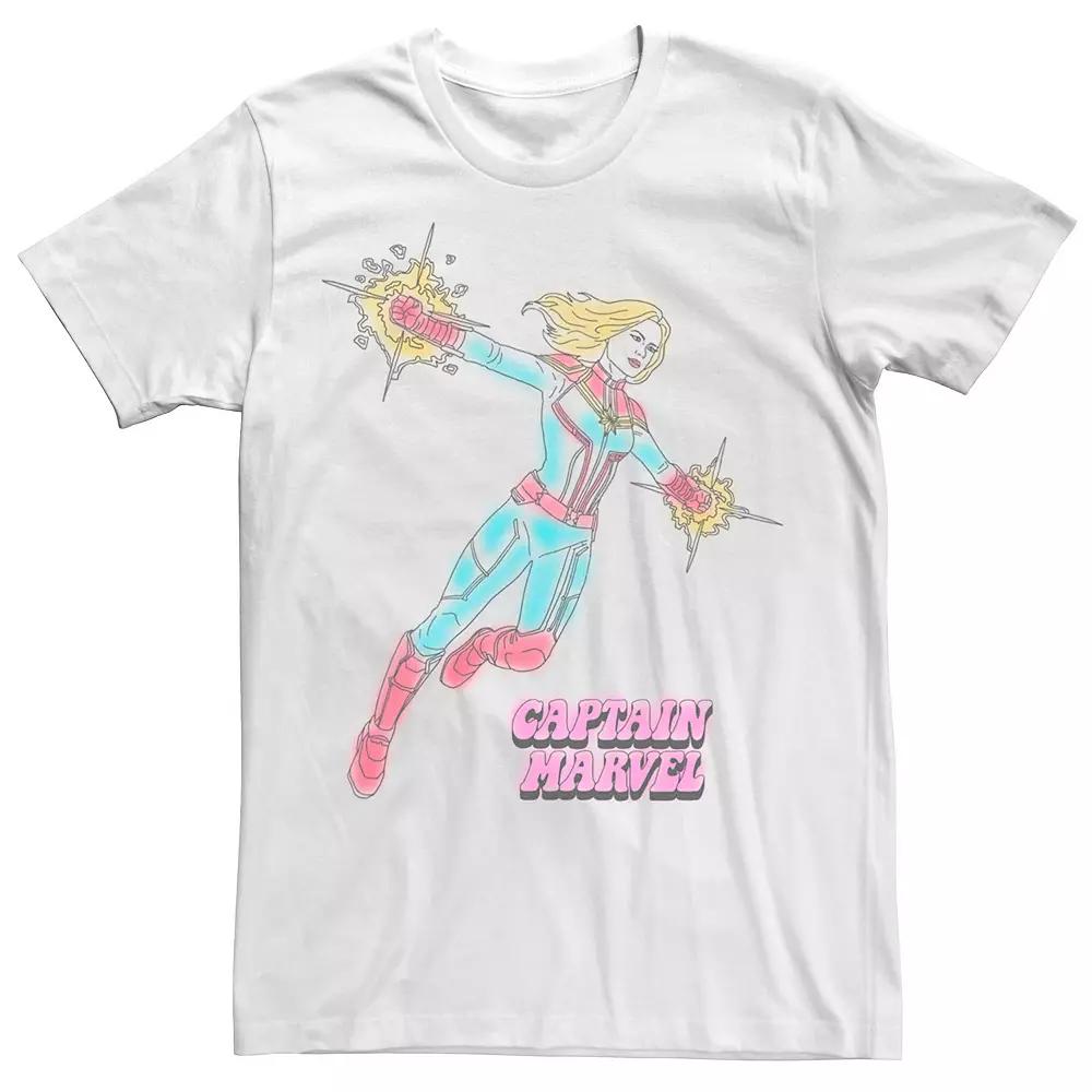 Men's Marvel Captain Marvel Line Art Tee,  Product Image