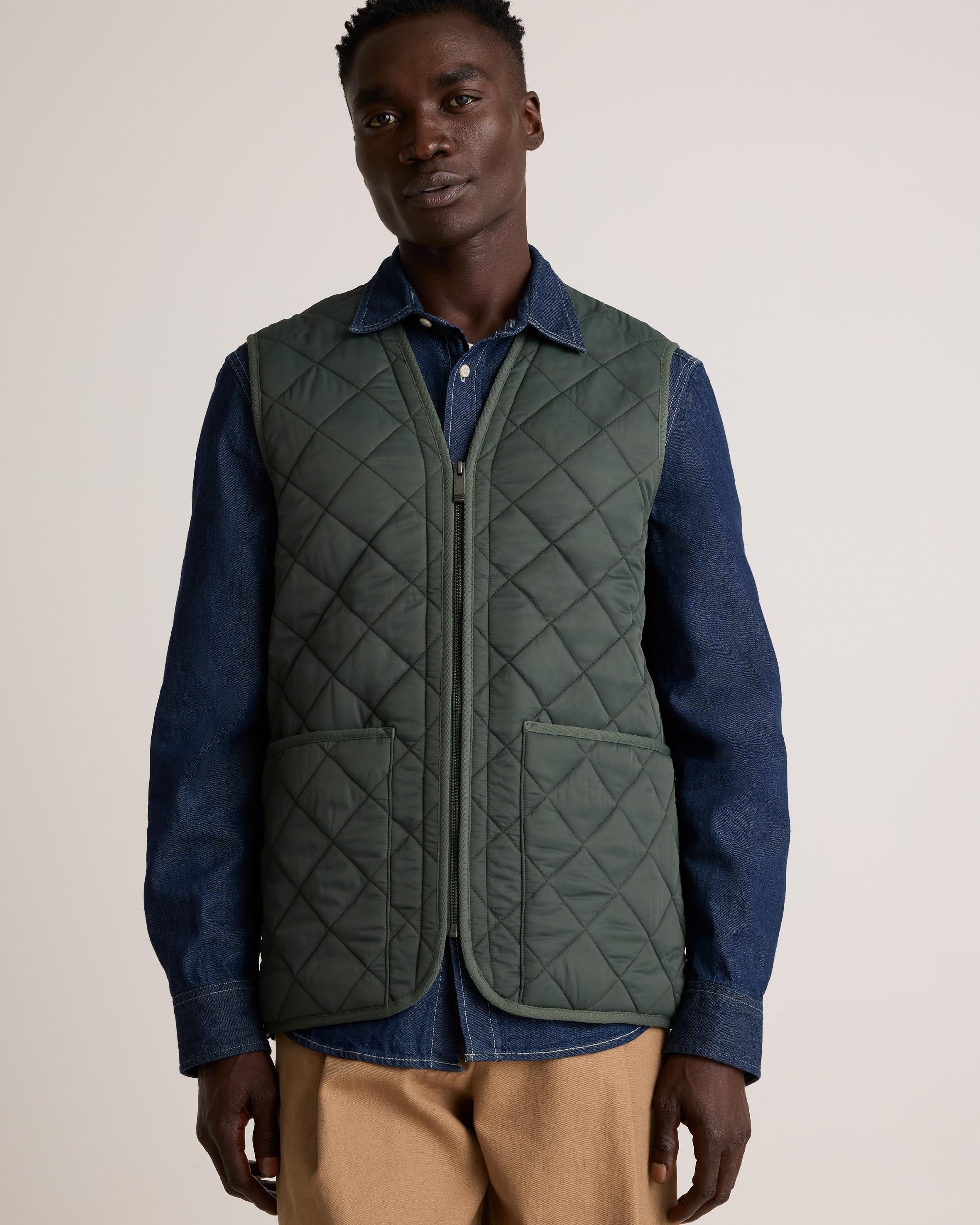 Quince | Men's Featherless Quilted Fleece-Lined Liner Vest Nylon Product Image