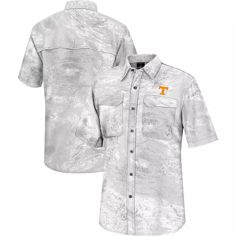 Men's Colosseum White USC Trojans Realtree Aspect Charter Full-Button Fishing Shirt,  Product Image