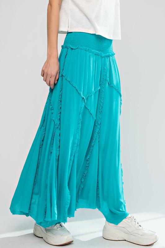 Flowy Ruffle Maxi Skirt & Dress Product Image