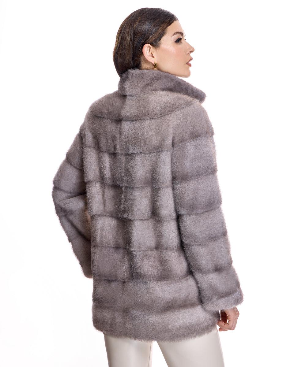 HORIZONTAL MINK JACKET Product Image
