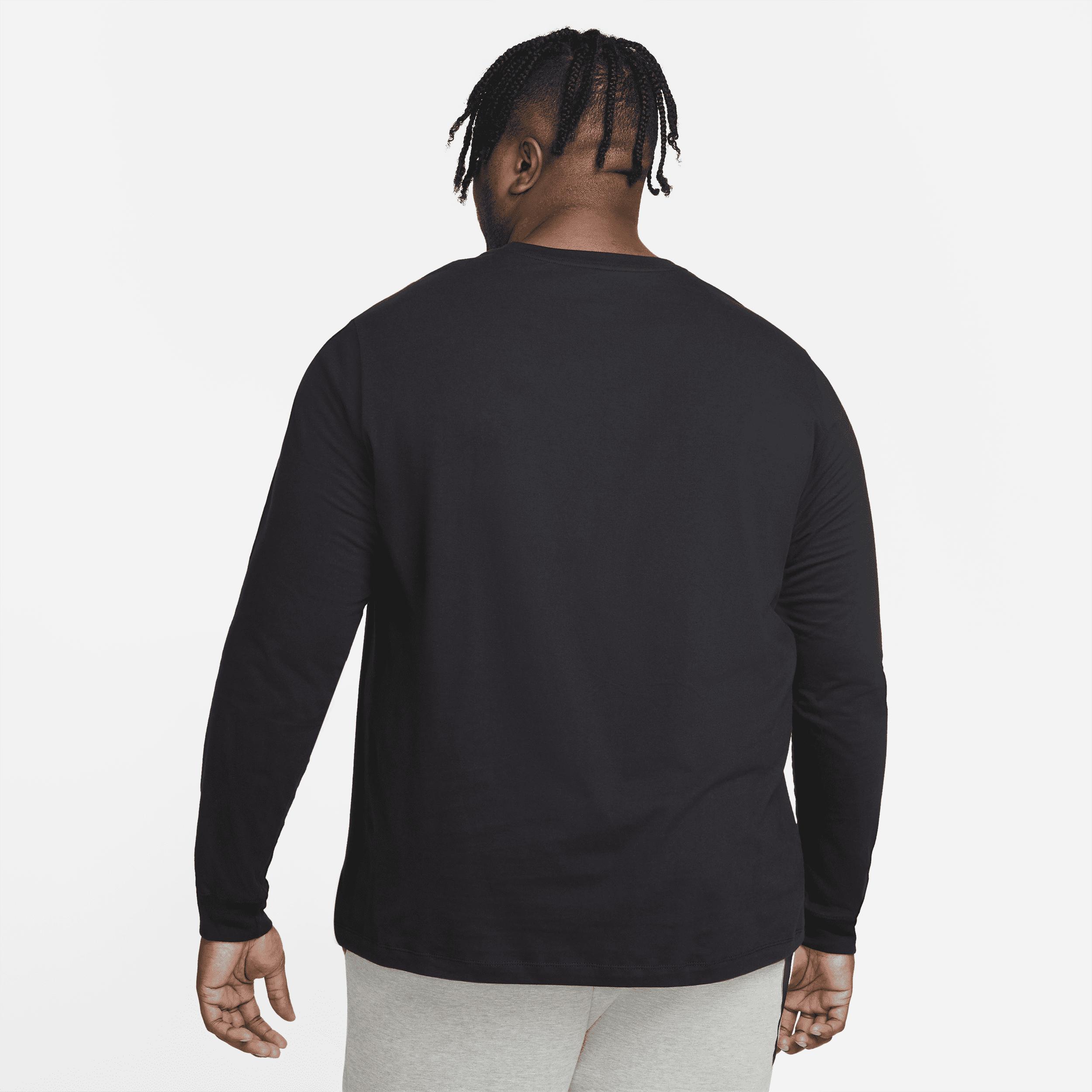 Mens Nike Sportswear Club Long-Sleeve T-Shirt | AR5193-010 Product Image